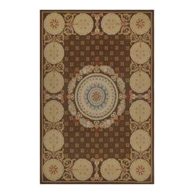 Rug & Kilim One-of-a-kind 10'8”x16' Before 1900 Wool Area Rug In Blue;brown;beige;pink;green