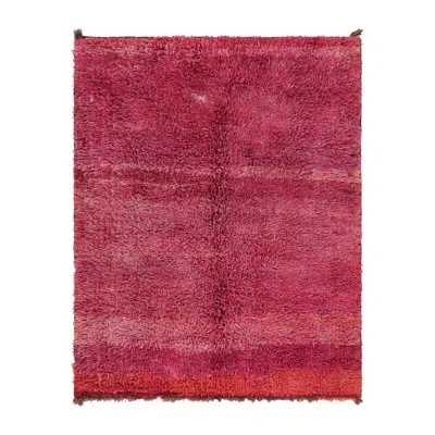 Rug & Kilim One-of-a-kind 6'6x8' 1950s Wool Area Rug Pink
