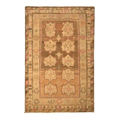Rug & Kilim One-of-a-kind  Hand-knotted 1950s 4'6" X 6'7" Wool Area Rug In Beige