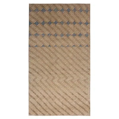 Rug & Kilim One-of-a-kind Hand-knotted 1950s Mid-century Modern Beige 4'11" X 9' Wool Area Rug