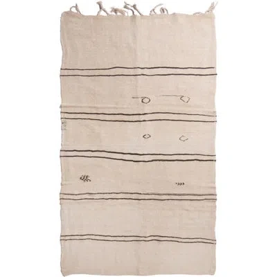 Rug & Kilim One-of-a-kind Hand-knotted 1950s Mid-century Modern Beige 5'4" X 10' Wool Area Rug