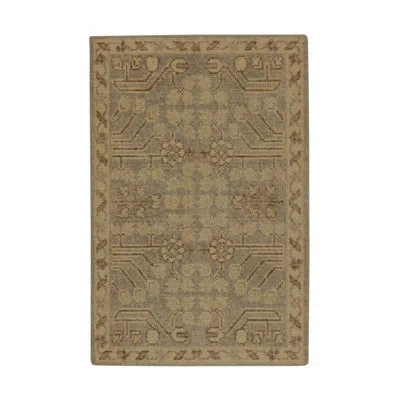 Rug & Kilim One-of-a-kind  Hand-knotted 2' X 3' Wool Area Rug In Brown