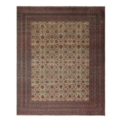 Rug & Kilim Oversized Antique  Sarouk Rug In Beige With Floral Patterns -  In Blue;brown;red;beige;pink;white;cream