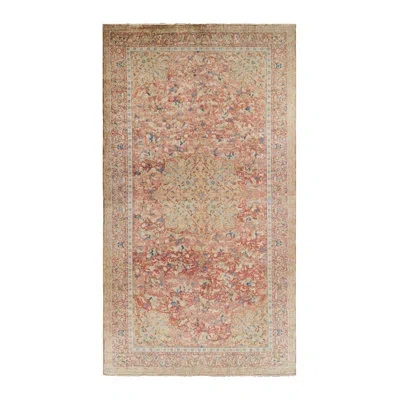 Rug & Kilim Oversized Antique Shahrestan Rug In Orange And Blue Tones  -  In Blue;brown;beige;gold;white;orange;green