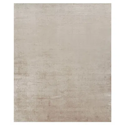 Pre-owned Rug & Kilim 's Oversized Contemporary Textural Solid Rug In Beige Tones In Brown