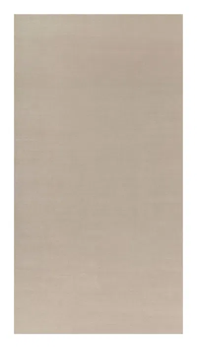 Pre-owned Rug & Kilim 's Oversized Contemporary Textural Solid Rug In Cream And White Tones