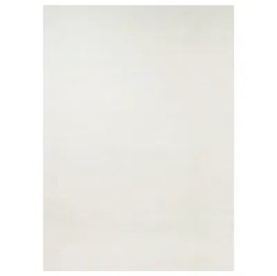 Pre-owned Rug & Kilim 's Oversized Contemporary Textural Solid Rug In White Tones