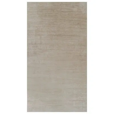 Rug & Kilim 's Oversized Modern Textural Rug In Beige-brown Stripes And Striae In Brown;beige;white;cream