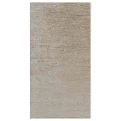 Rug & Kilim 's Oversized Modern Textural Rug In Beige-brown Stripes And Striae In Brown;beige;white;cream