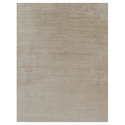 Rug & Kilim 's Oversized Modern Textural Rug In Beige-brown Stripes And Striae In Brown;beige;white;cream