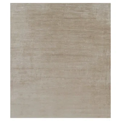 Rug & Kilim 's Oversized Modern Textural Rug In Beige-brown Stripes And Striae In Brown;beige;white;cream