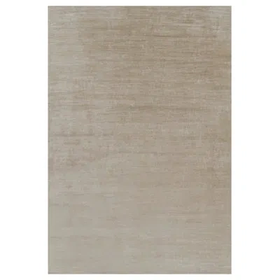 Rug & Kilim 's Oversized Modern Textural Rug In Beige-brown Stripes And Striae In Brown;beige;white;cream