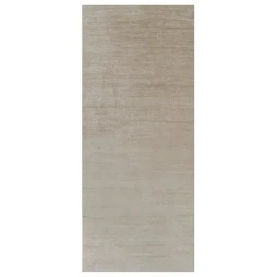 Rug & Kilim 's Oversized Modern Textural Rug In Beige-brown Stripes And Striae In Brown;beige;white;cream