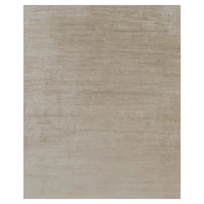 Rug & Kilim 's Oversized Modern Textural Rug In Beige-brown Stripes And Striae In Brown;beige;white;cream