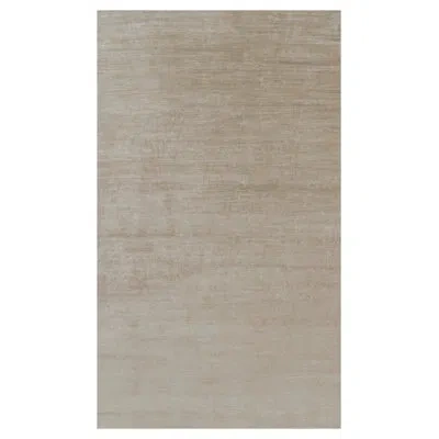 Rug & Kilim 's Oversized Modern Textural Rug In Beige-brown Stripes And Striae In Brown;beige;white;cream
