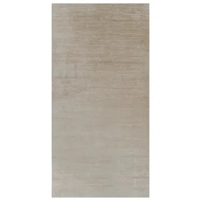 Rug & Kilim 's Oversized Modern Textural Rug In Beige-brown Stripes And Striae In Brown;beige;white;cream