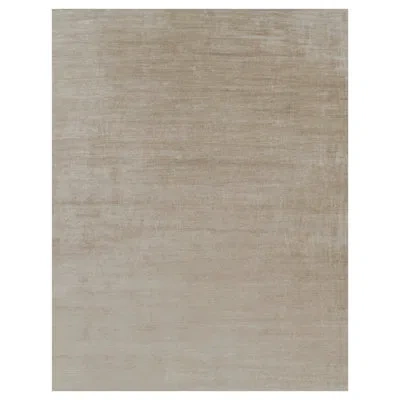 Rug & Kilim 's Oversized Modern Textural Rug In Beige-brown Stripes And Striae In Brown;beige;white;cream