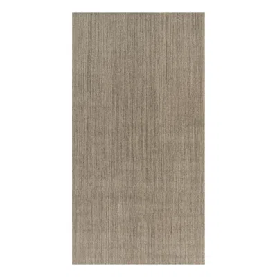 Pre-owned Rug & Kilim 's Oversized Modern Textural Rug With Beige And Gray Striae