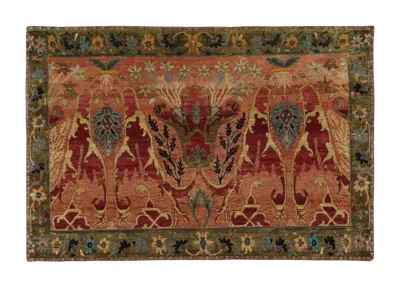 Pre-owned Rug & Kilim 's Persian Style Rug With Polychromatic Intricate Floral Patterns In Brown
