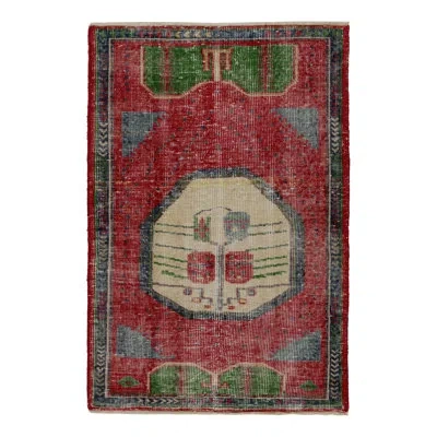 Rug & Kilim Rectangle 2'11”x4'4” Wool Area Rug In Blue;brown;red;beige;green