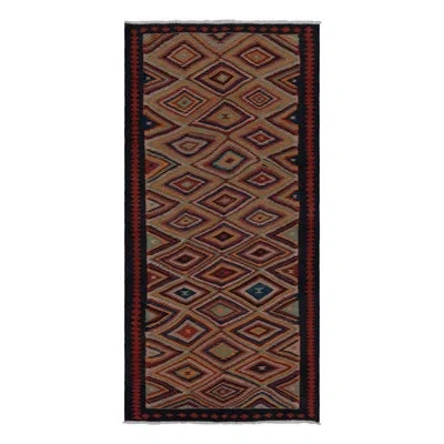 Rug & Kilim Rectangle 5'x10'2” Wool Area Rug In Black;red;gold;green