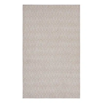 Rug & Kilim Rectangle 6'8”x11'6” Wool Area Rug In Brown;beige;white;silver;gray