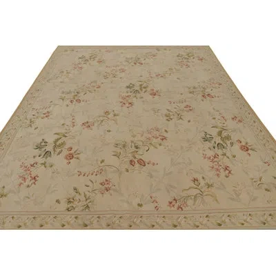 Rug & Kilim Rectangle 8'10?x11'8? Wool Area Rug In Brown;red;beige;pink;green
