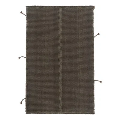 Rug & Kilim Rectangle Ayni Hand-knotted Wool Area Rug In Brown In Brown;beige;silver;gray