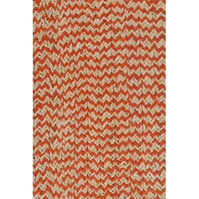 Rug & Kilim Rectangle Hand Knotted Wool Area Rug In Brown;beige;orange