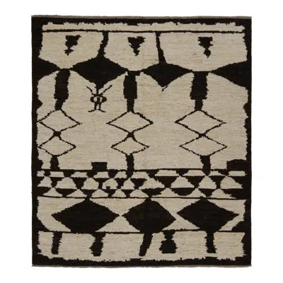 Rug & Kilim Rectangle Rectangle 8'7? X 9'11? Wool Area Rug In Brown;beige;gold