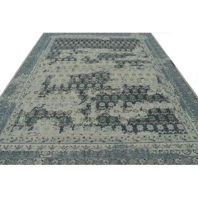 Rug & Kilim Rectangle Rectangle 9'0? X 11'10? Wool Area Rug In Blue;green
