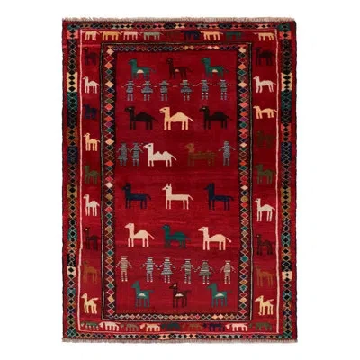Rug & Kilim Rectangle Wool Area Rug In Black;brown;beige;cream
