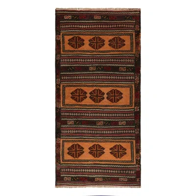 Rug & Kilim Rectangle  Wool Area Rug In Black;brown;red;beige;orange