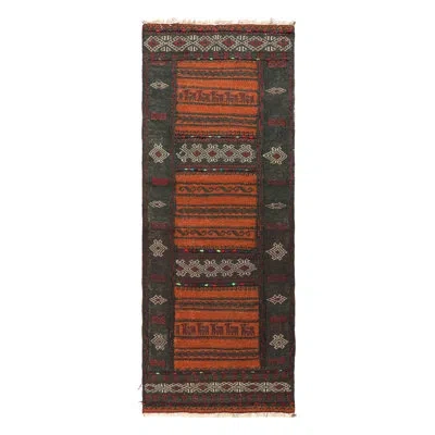 Rug & Kilim Rectangle  Wool Area Rug In Black;brown;red;beige;orange