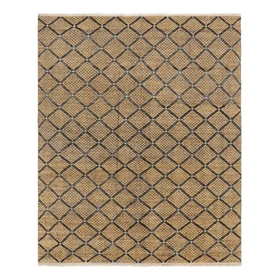 Rug & Kilim Rectangle Wool Area Rug In Black,gold,white