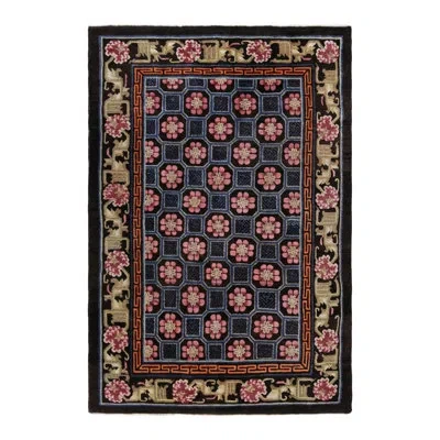Rug & Kilim Rectangle Wool Area Rug In Blue;beige;yellow