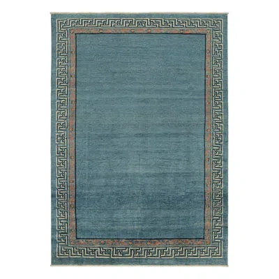 Rug & Kilim Rectangle Wool Area Rug In Blue;black;pink;white;cream