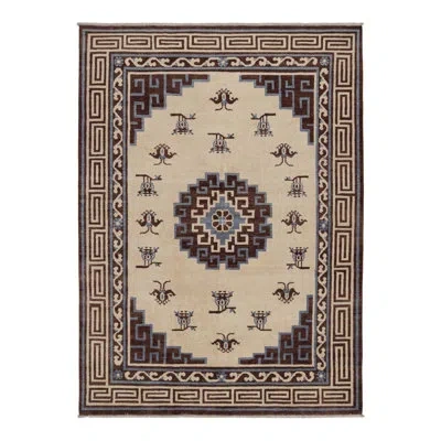 Rug & Kilim Rectangle Wool Area Rug In Blue;brown;beige;white;cream