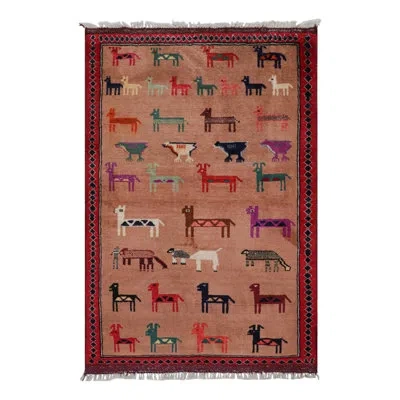 Rug & Kilim Rectangle Wool Area Rug In Multi