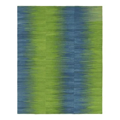Rug & Kilim Rectangle Wool Area Rug In Blue;green