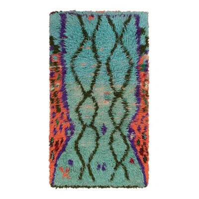 Rug & Kilim Rectangle  Wool Area Rug In Blue;pink;green