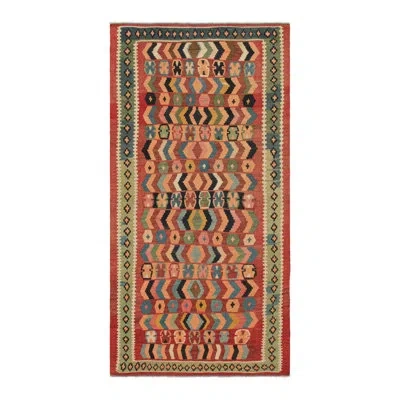 Rug & Kilim Rectangle Wool Area Rug In Brown
