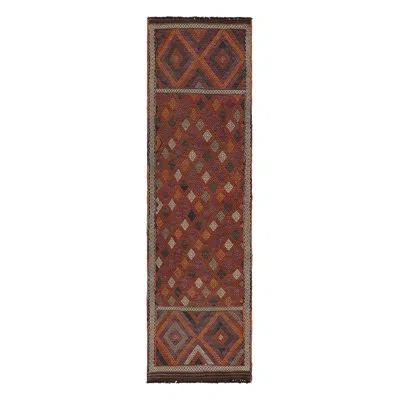 Rug & Kilim Rectangle Wool Area Rug In Brown