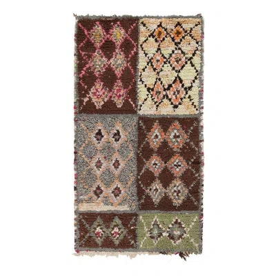 Rug & Kilim Rectangle  Wool Area Rug In Brown;beige;pink;green