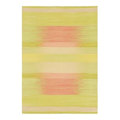 Rug & Kilim Rectangle Wool Area Rug In Brown;beige;pink;green;cream