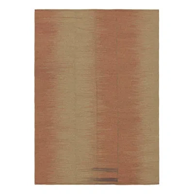Rug & Kilim Rectangle Wool Area Rug In Brown