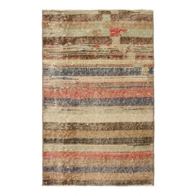 Rug & Kilim Rectangle Wool Area Rug In Brown,red,beige,green