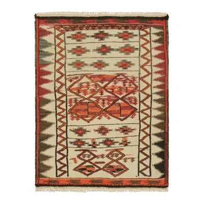 Rug & Kilim Rectangle  Wool Area Rug In Brown