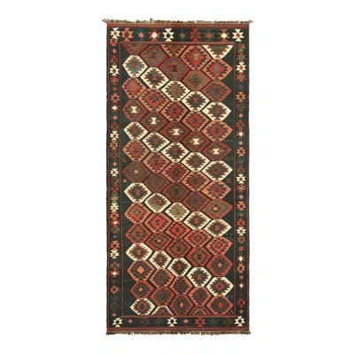 Rug & Kilim Rectangle Wool Area Rug In Brown