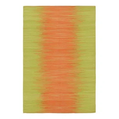 Rug & Kilim Rectangle Wool Area Rug In Gold